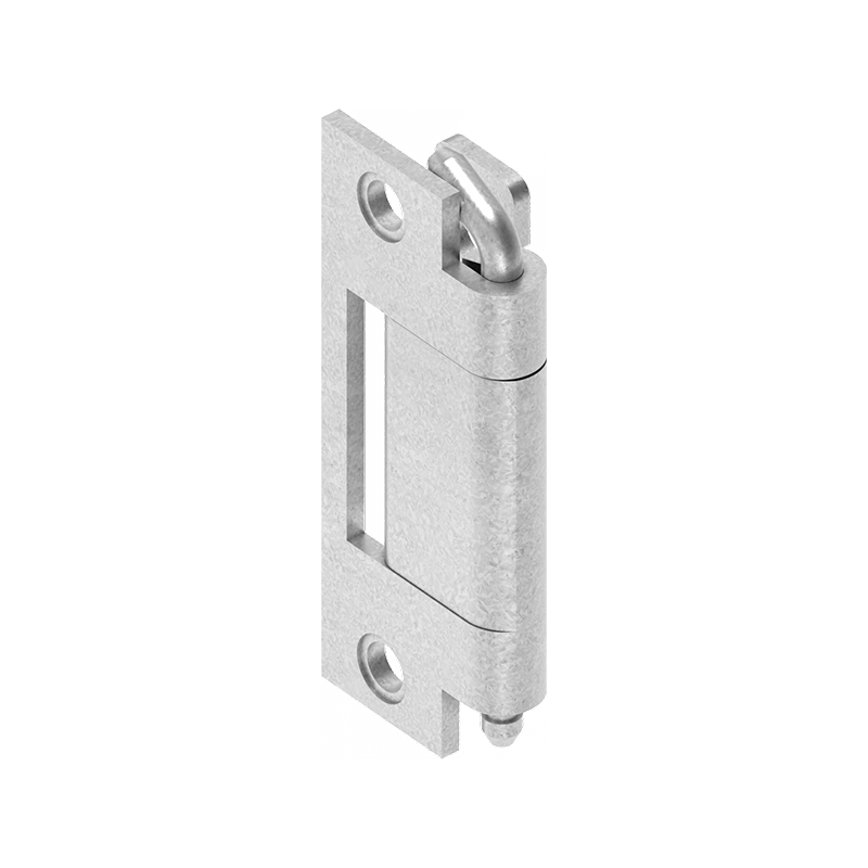 Cabinet hinge, steel, flush door - concealed, loose pin, L=80, B=32,5, H=22