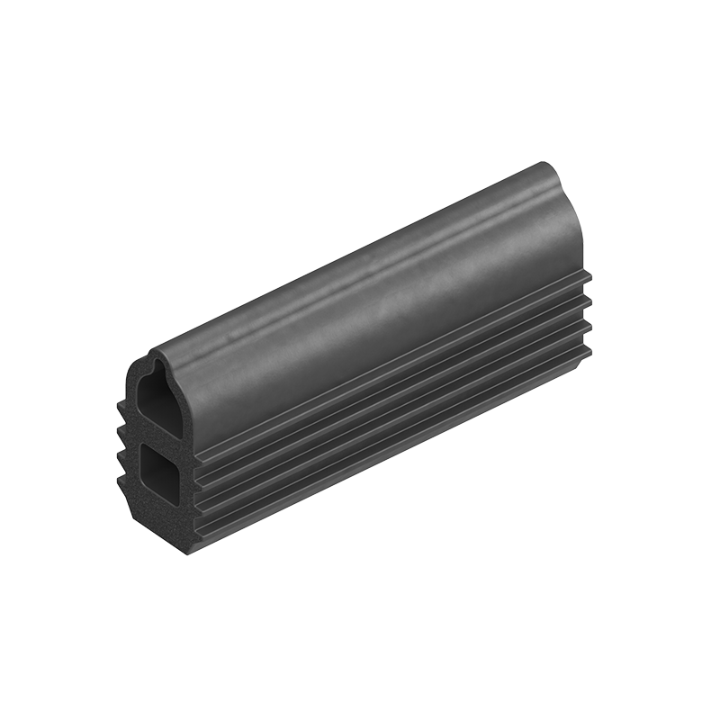 Rubber profile, top bulb, black epdm, clamping channel width=7,5, H=13,5, B=8