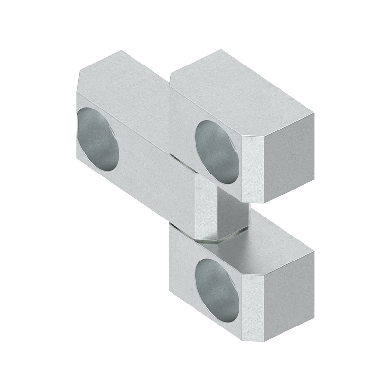 Cabinet Hinge, steel, prominent door - visible, fixed pin, L=55, B=66, H=18