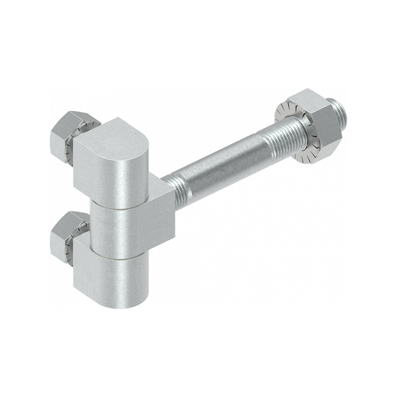 Cabinet hinge, steel, electro zinc plated, flush door - visible, fixed pin, L=49, B=16, H=18