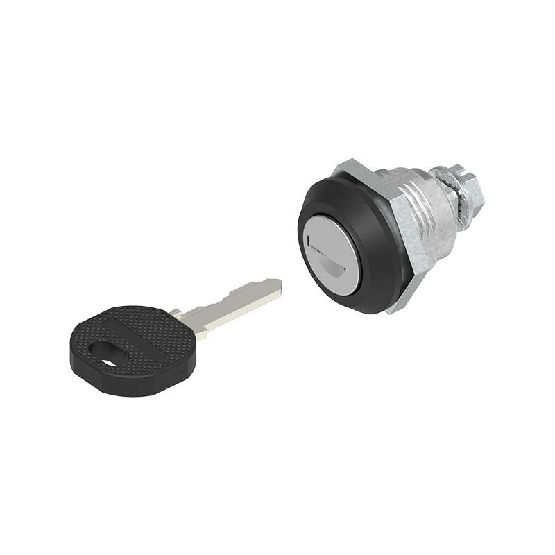 Housing with Cylinder lock, keyed alike ek333, die-cast zinc, L=mm, GH=18mm, plate thickness=1,2-8mm