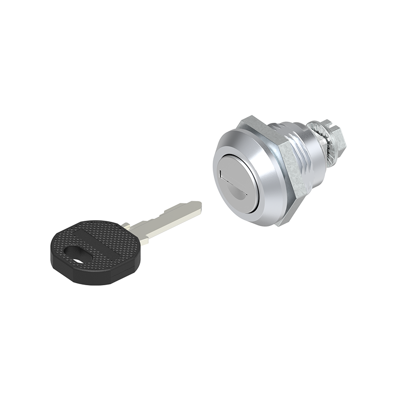 Housing with Cylinder lock, keyed alike ek333, die-cast zinc, L=mm, GH=18mm, plate thickness=1,2-8mm