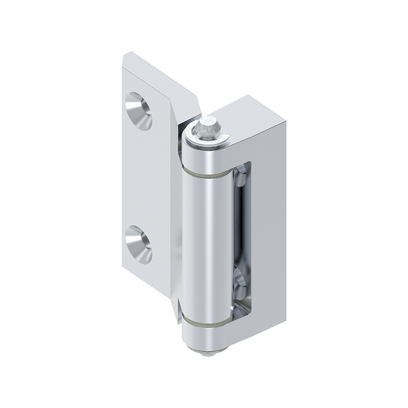 Cabinet Hinge, die-cast zinc, prominent door - visible, fixed pin, L=60, B=47, H=26