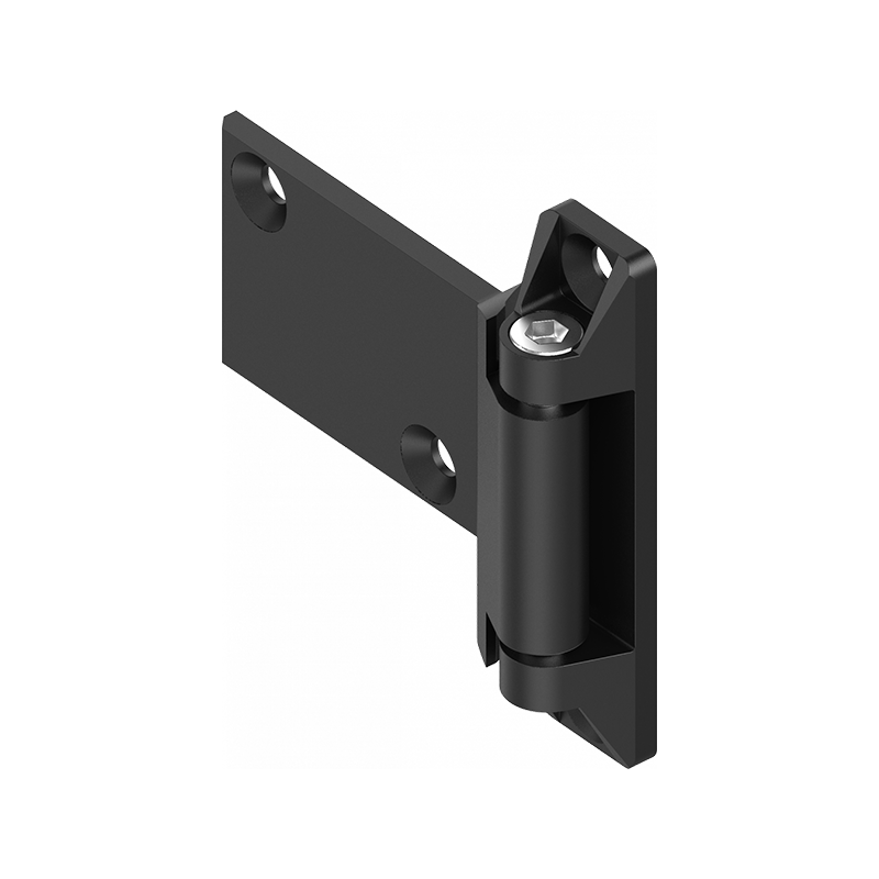 Cabinet hinge, right, die-cast zinc, prominent door - visible, loose pin, L=130, B=135, H=27,5