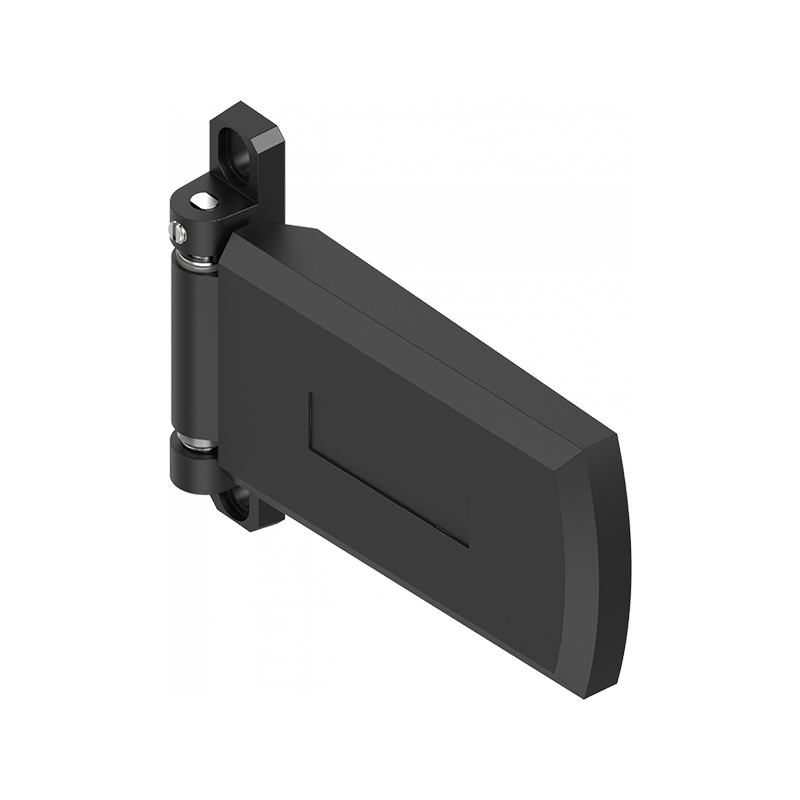 Cabinet hinge, left, die-cast zinc, prominent door - visible, fixed pin, L=102, B=130,5, H=22,5