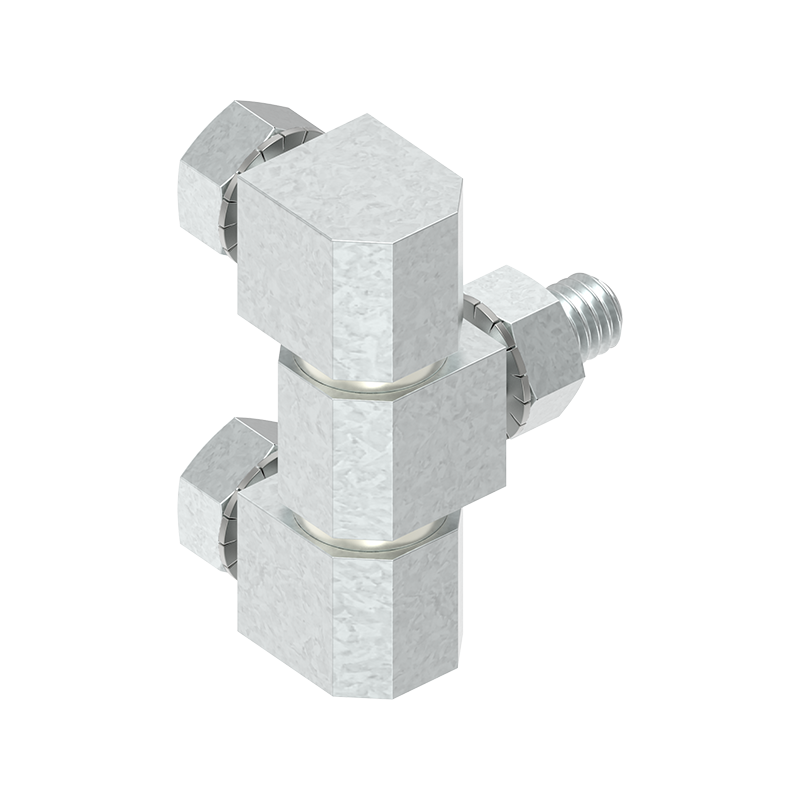 Cabinet Hinge, steel, flush door - visible, fixed pin, L=39,2, B=13,5, H=12