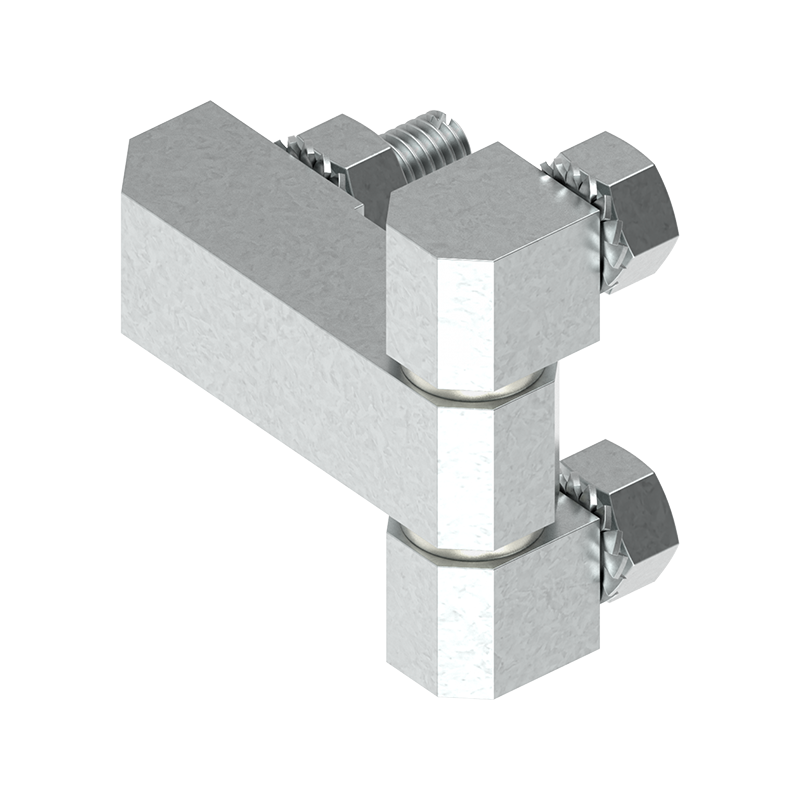 Cabinet Hinge, steel, prominent door - visible, fixed pin, L=40,2, B=45, H=13,5