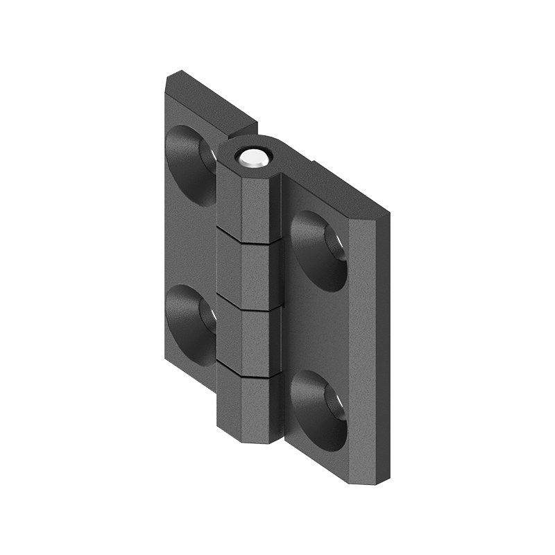 Cabinet Hinge, die-cast zinc, prominent door - visible, fixed pin, L=50, B=50, H=11,5