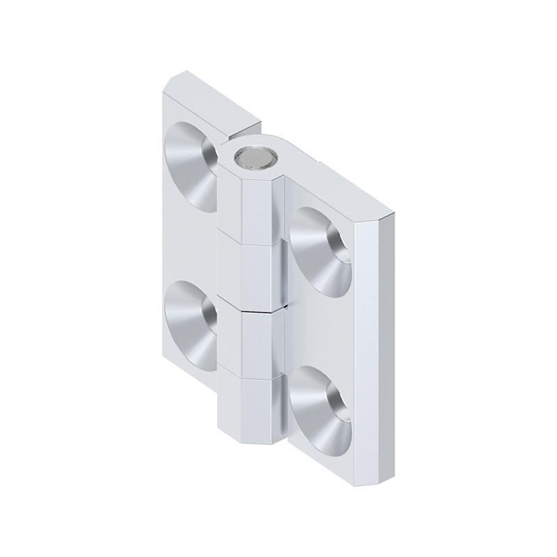 Cabinet Hinge, die-cast zinc, prominent door - visible, fixed pin, L=60, B=60, H=15