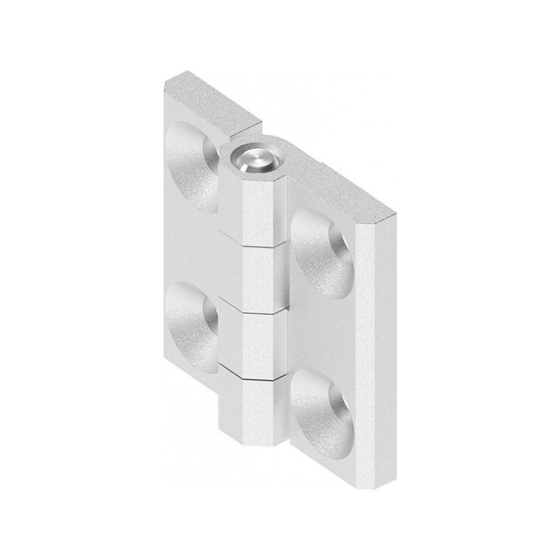 Cabinet Hinge, acid proof stainless steel, prominent door - visible, fixed pin, L=60, B=60, H=15