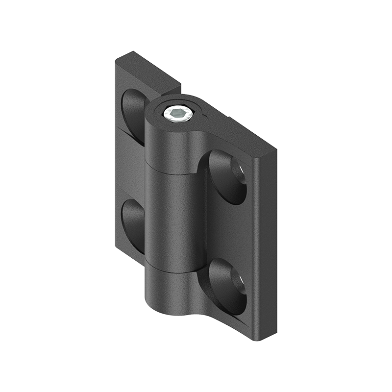 Friction hinge, die-cast zinc,  adjustable, L=60, B=60, H=18,5