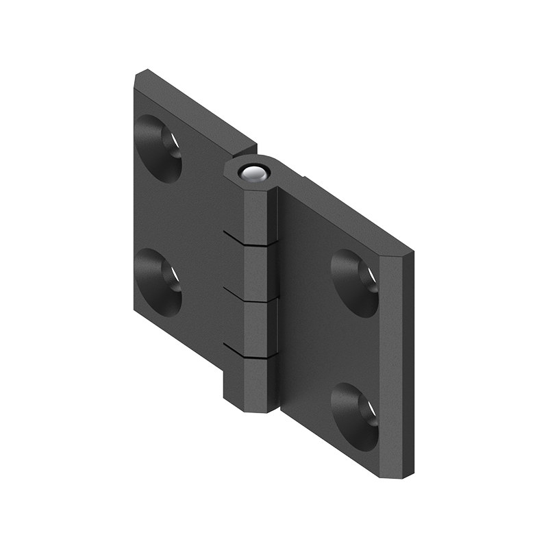 Cabinet Hinge, die-cast zinc, prominent door - visible, fixed pin, L=50, B=76, H=11,5