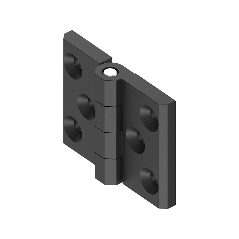 Cabinet Hinge, die-cast zinc, prominent door - visible, fixed pin, L=60, B=76, H=15