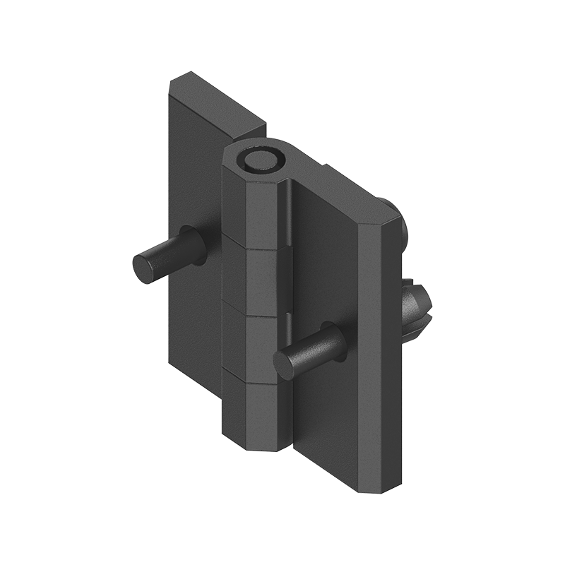 Cabinet Hinge, glass fiber reinforced polyamide, prominent door - visible, fixed pin, L=30, B=30, H=7,5
