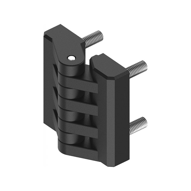 Cabinet hinge, glass fiber reinforced polyamide, prominent door - visible, fixed pin, L=48, B=48, H=19