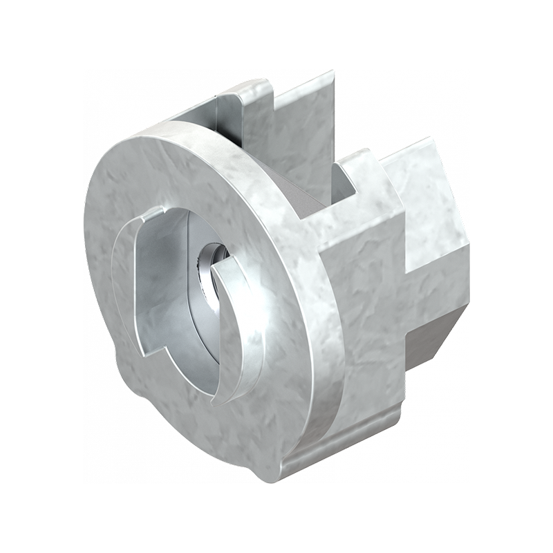 2D-Nut for 2D+ adjustable cabinet hinges, die-cast zinc, M6