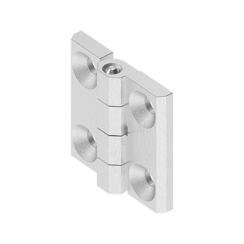 Cabinet Hinge, acid proof stainless steel, prominent door - visible, fixed pin, L=40, B=40, H=9