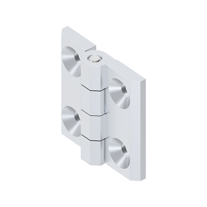 Cabinet Hinge, die-cast zinc, prominent door - visible, fixed pin, L=50, B=50, H=11,5