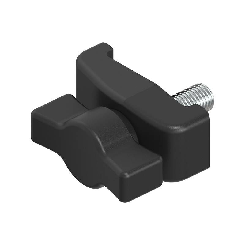 Wing handle for bridge clamp, steel, length=40, width=20, height=45,5