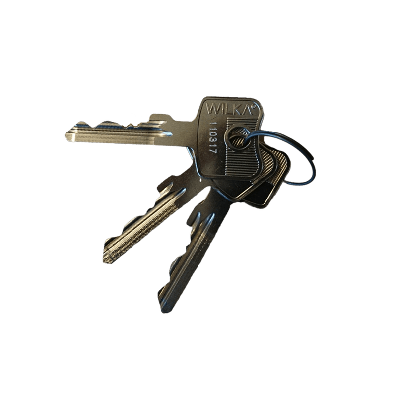Key for profile half cylinder, steel, keyed alike 110317N
