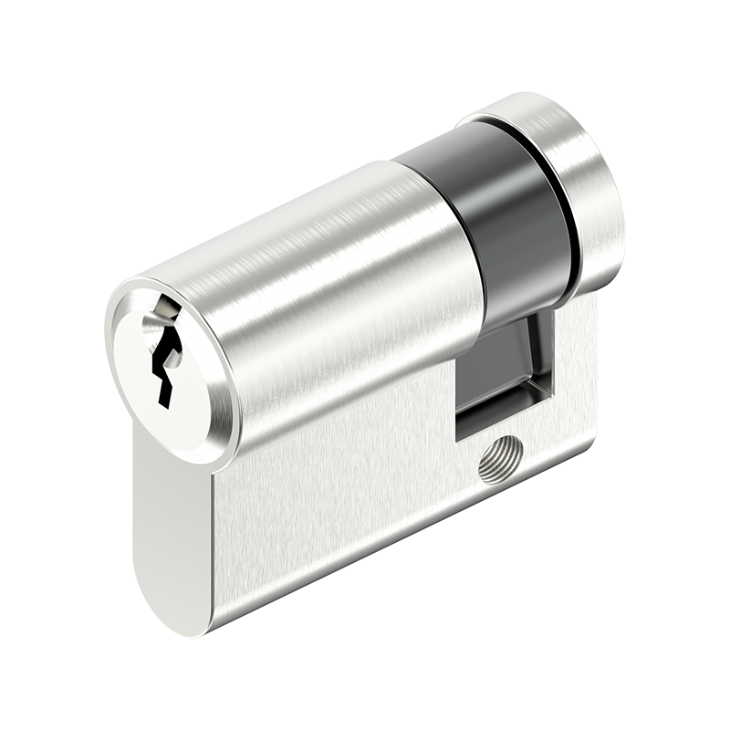 Profile half cylinder, brass, universal, L=40, A-dimension=30, Keyed different