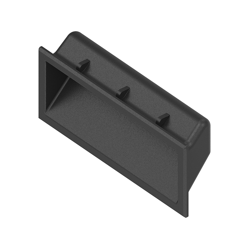 Flush Handles, snap-in, glass fiber reinforced polyamide, H= 35,5mm, B= 93mm, Ts= 0,8-1,2mm