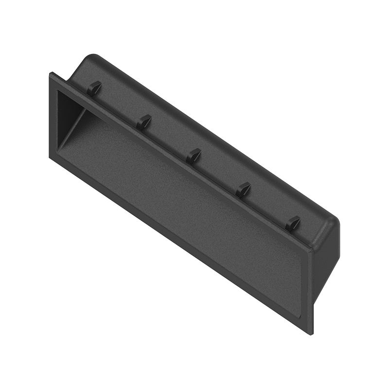 Flush Handles, snap-in, glass fiber reinforced polyamide, H= 35,5mm, B= 137,5mm, Ts= 1,2-1,6mm