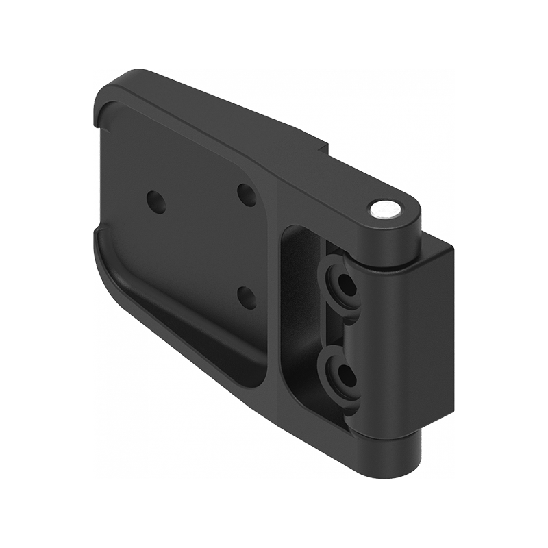 Cabinet hinge, glass fiber reinforced polyamide, prominent door - visible, fixed pin, L=62,2, B=94, H=19