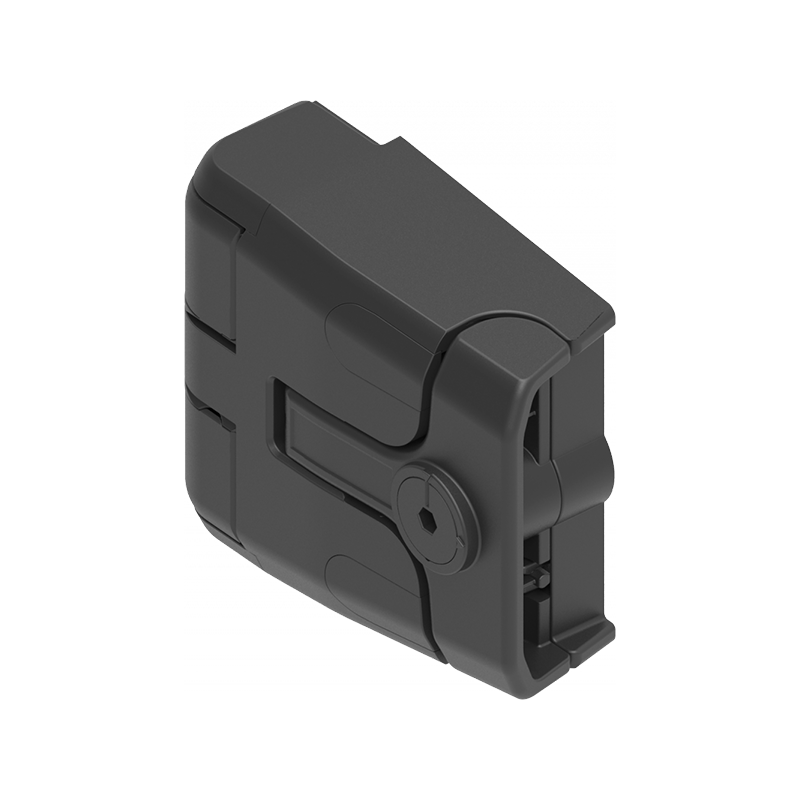 Cabinet hinge, glass fiber reinforced polyamide, prominent door - visible, lift off pin, L=81, B=89,5, H=33,5