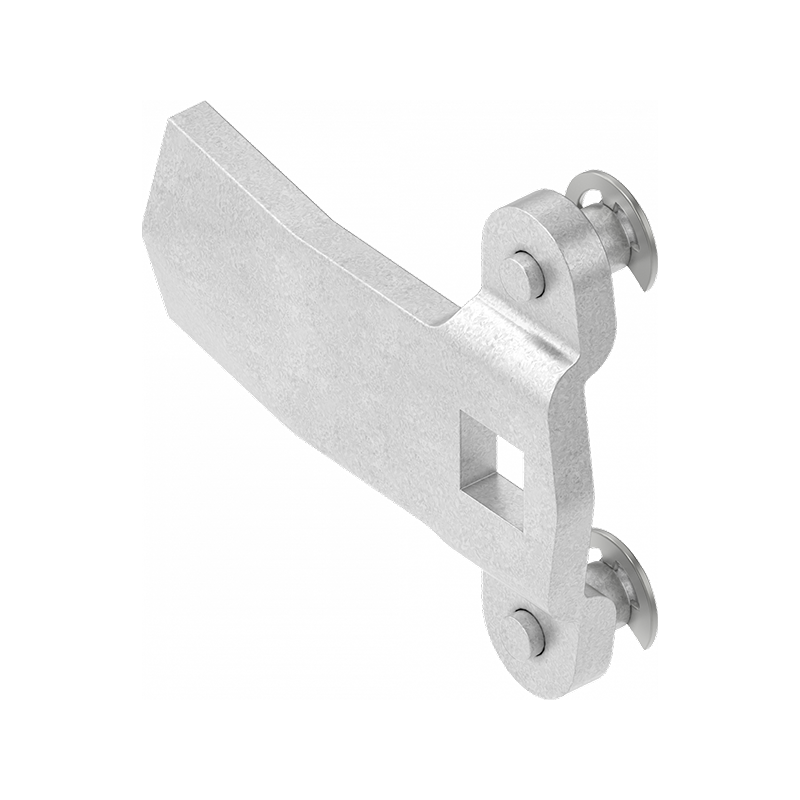 Cam, rod control, steel, L=45, B=20, offset height=0 mm.