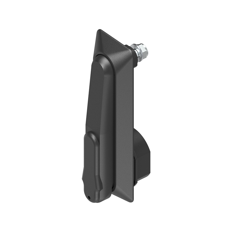 Swinghandle, glass fiber reinforced polyamide, profile half cylinder 45mm, L=165, B=50, H=25, Plate thickness=2-12