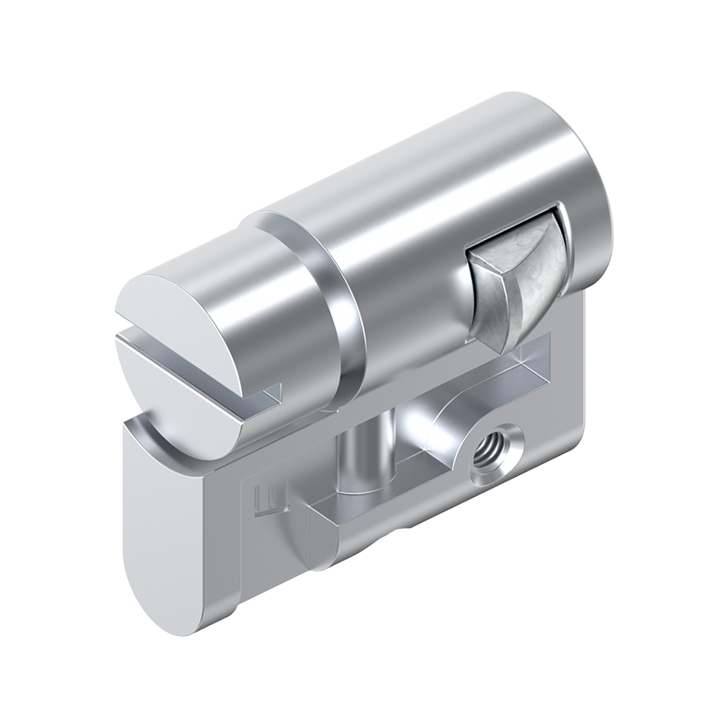 Profile half cylinder, die-cast zinc, slot 2x4, L=40