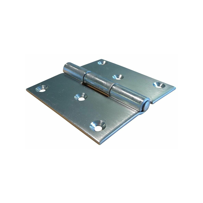 Butt hinge w/holes, stainless steel, L=80, B=80, T=2,5