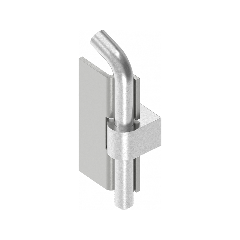 Cabinet hinge, steel, flush door - concealed, loose pin, L=56, B=30, H=20