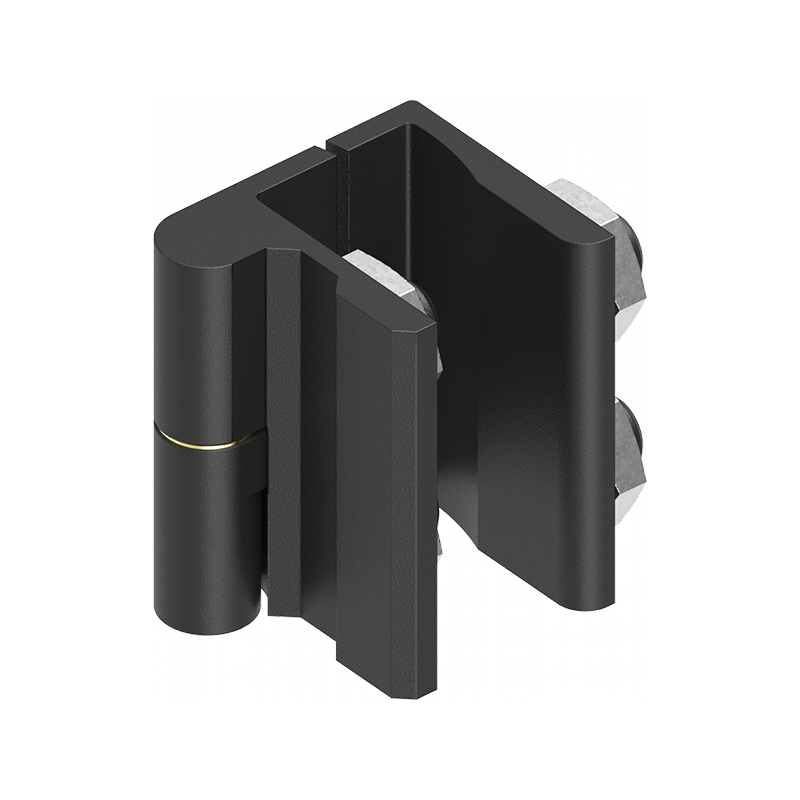 Cabinet hinge, left, die-cast zinc, flush door - visible, lift off pin, L=50, B=35,5, H=41