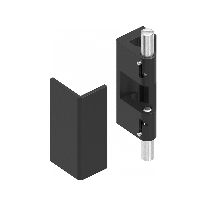 Cabinet hinge, die-cast zinc, flush door - visible, lift off pin, L=60, B=34,5, H=27,5