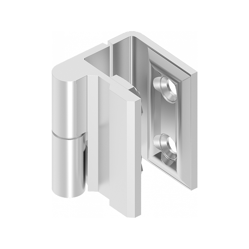 Cabinet hinge, acid proof steel, flush door - visible, lift off pin, L=50, B=35,5, H=41