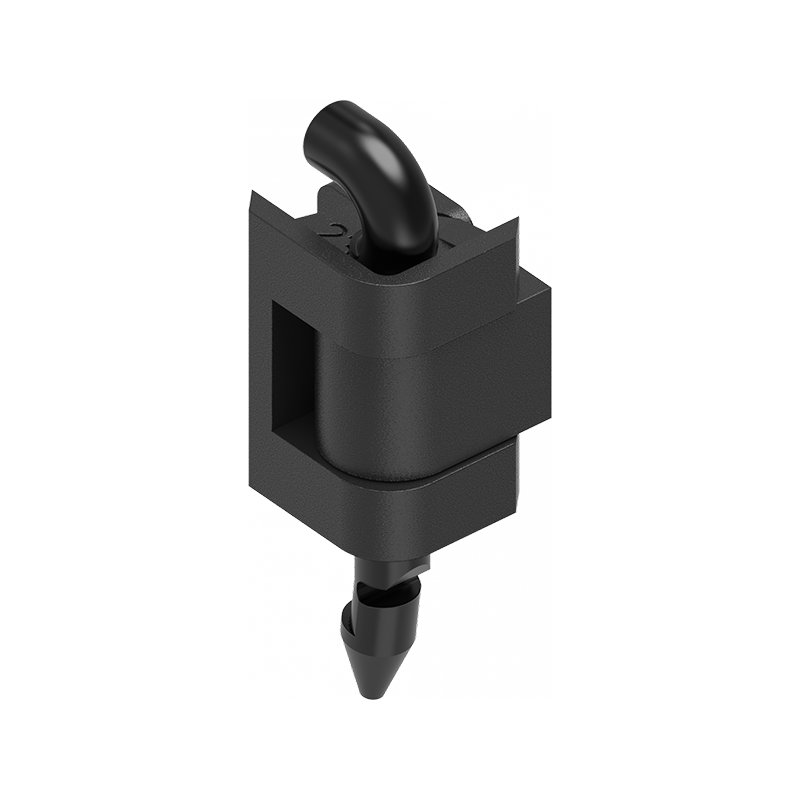 Cabinet hinge, glass fiber reinforced polyamide, flush door - visible, loose pin, L=26, B=21,5, H=17,5