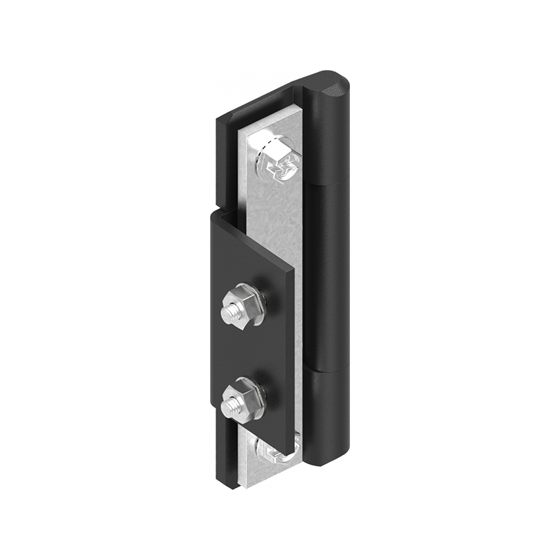 Cabinet hinge, die-cast zinc, flush door - visible, fixed pin, L=100, B=29, H=36