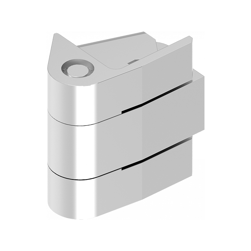 Cabinet hinge, acid proof steel, flush door - visible, fixed pin, L=30, B=19, H=30