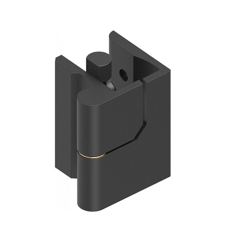 Cabinet hinge, right, die-cast zinc, flush door - visible, lift off pin, L=50, B=35,5, H=41