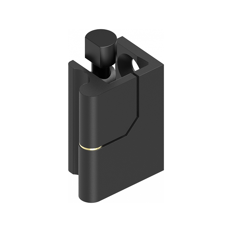 Cabinet hinge, right, die-cast zinc, flush door - visible, lift off pin, L=40, B=20, H=30