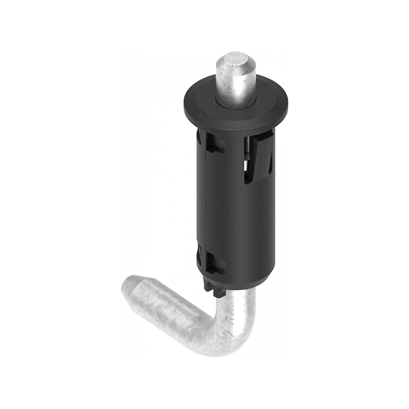 Cabinet hinge, glass fiber reinforced polyamide, prominent door - concealed, loose pin, L=26, B=13, H=13