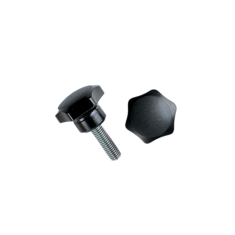 Star knob, duroplast, male thread M6, D=33 mm, H=24mm