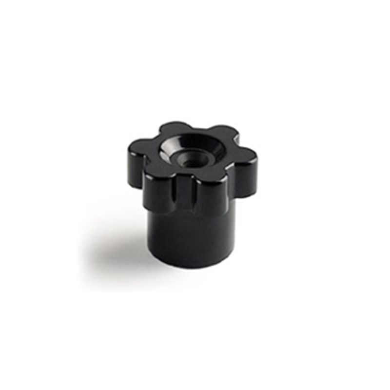 Star knob, duroplast, through thread M6, D=30 mm, H=25mm