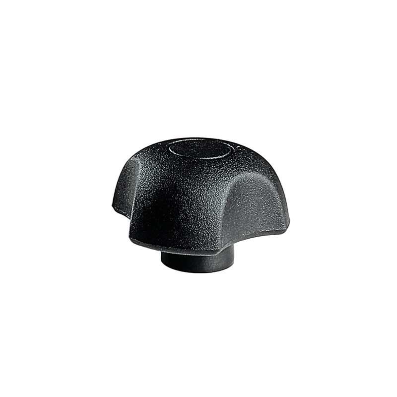 Star knob, glass fiber reinforced polyamide, female thread M6, D=25 mm, H=17mm