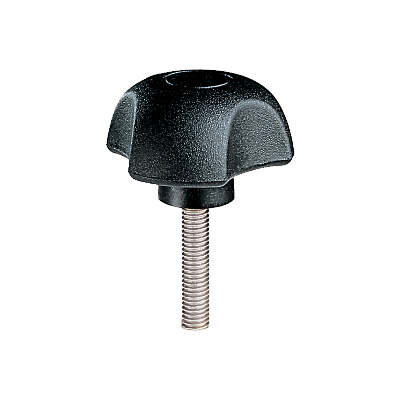 Star Knob, glass fiber reinforced polyamide, male thread M6, D=32 mm, H=20mm