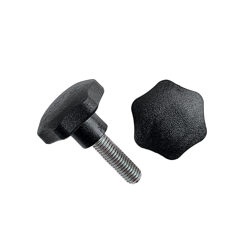 Star Knob, glass fiber reinforced polyamide, male thread M8, D=33 mm, H=22mm