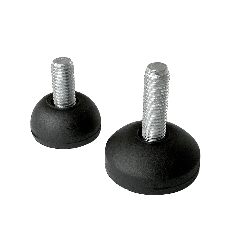Levelling foot, steel, fixed threaded spindle, M10, base diameter = 40 mm