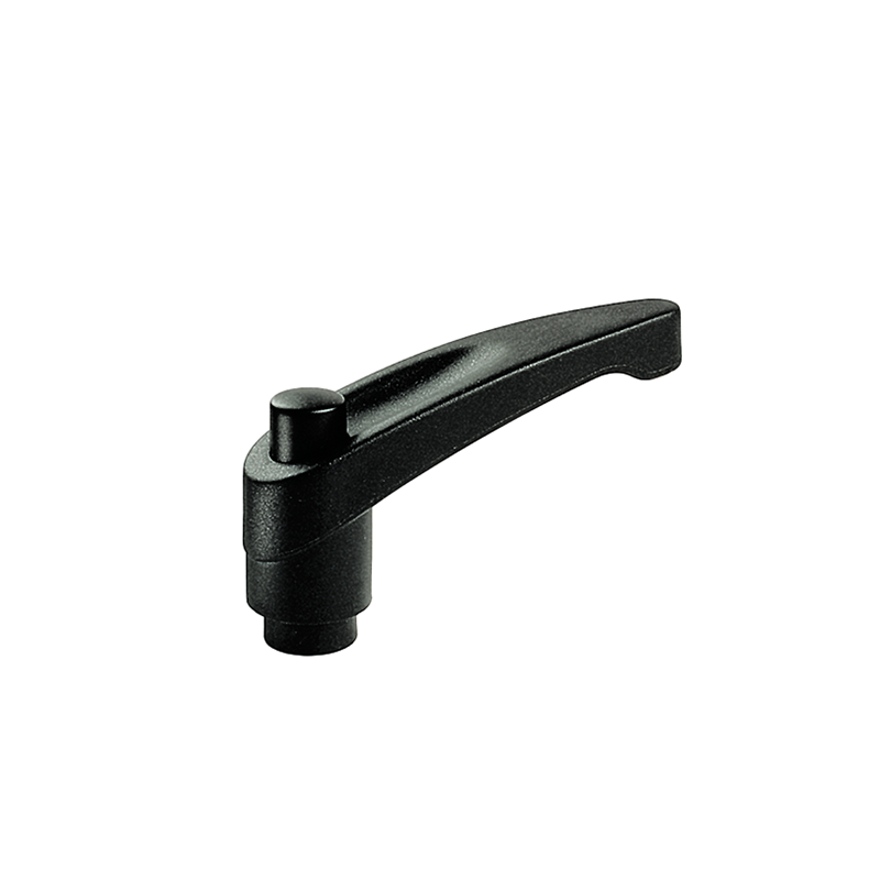 Clamping handle, glass fiber reinforced polyamide, female thread M10, L=75mm, H=48mm